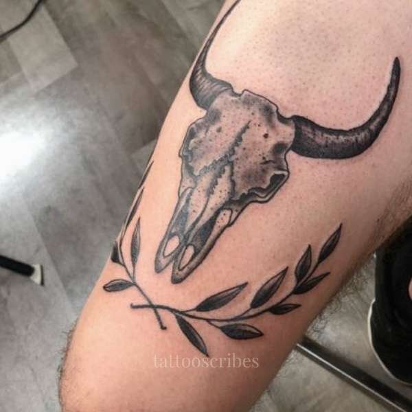 bull skull tattoo meaning