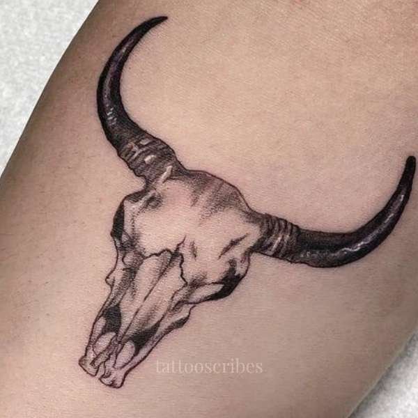 bull skull tattoo meaning