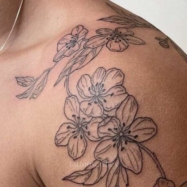 cherry flower tattoo meaning