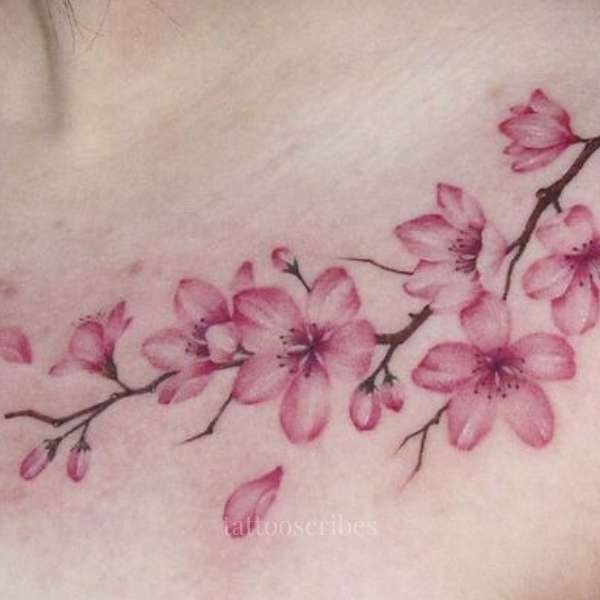 cherry flower tattoo meaning