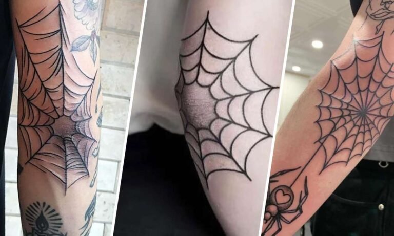 spider web elbow tattoo meaning