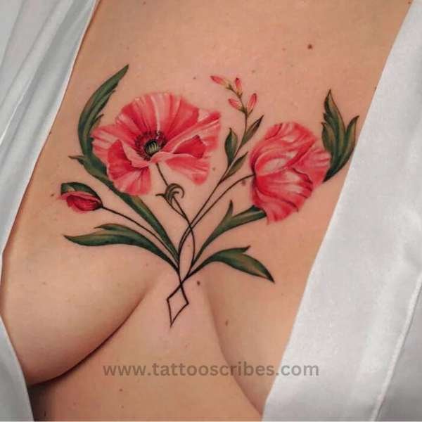 between breasts tattoo meaning