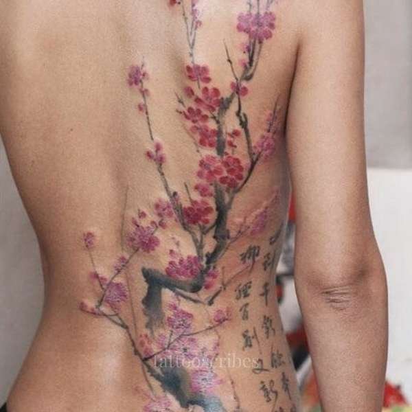 cherry blossom tree tattoo meaning