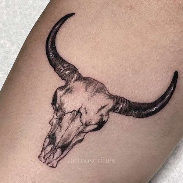 cow skull tattoo meaning