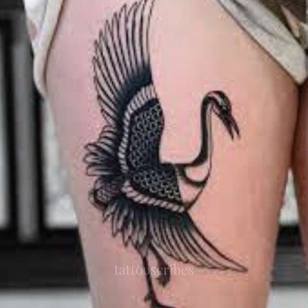 crane bird tattoo meaning