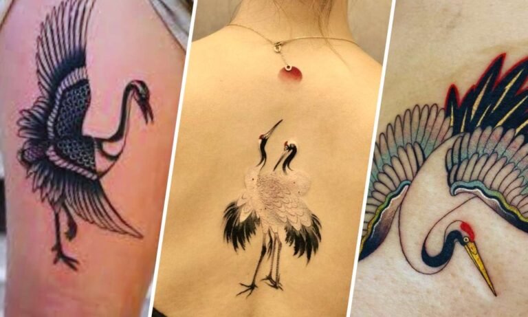 crane tattoo meaning
