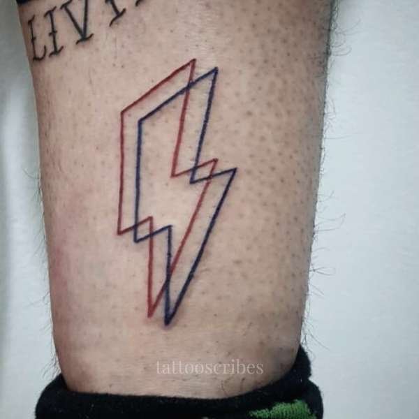 double lightning bolt tattoo meaning