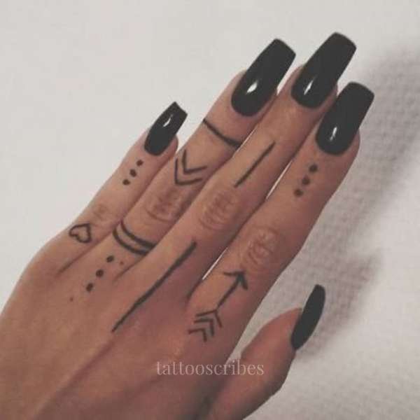 finger tattoo symbols meaning