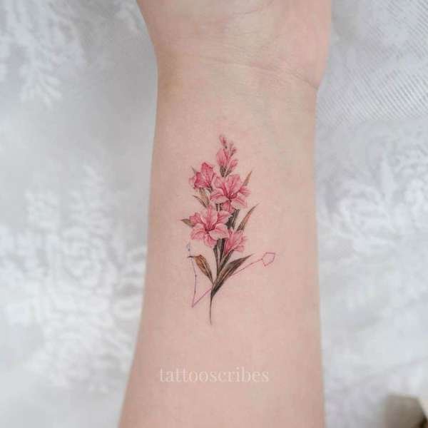 gladiolus flower tattoo meaning