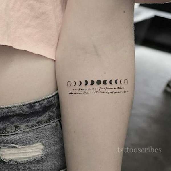 lunar phase tattoo meaning