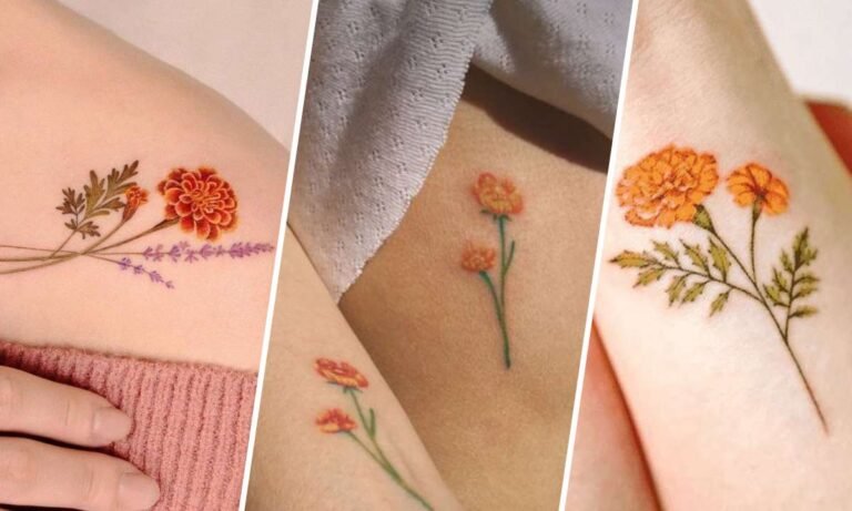 marigold tattoos meanings