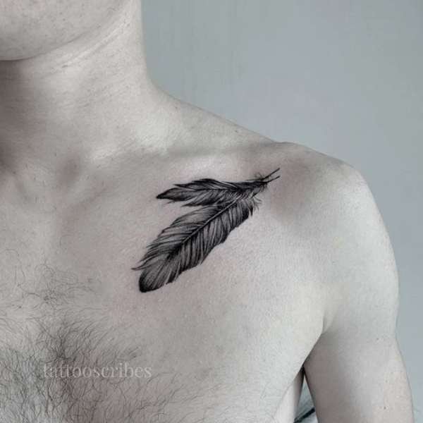 men's feather tattoo meaning