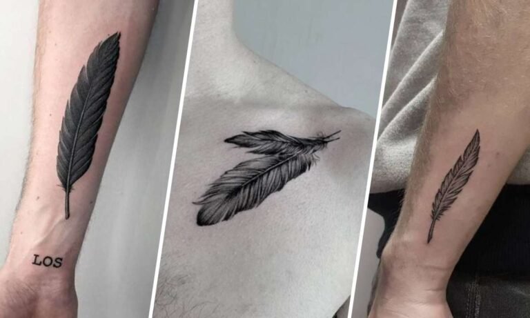 men's feather tattoo meaning