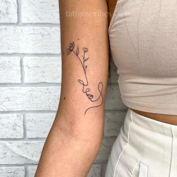 minimalist tattoo with deep meaning