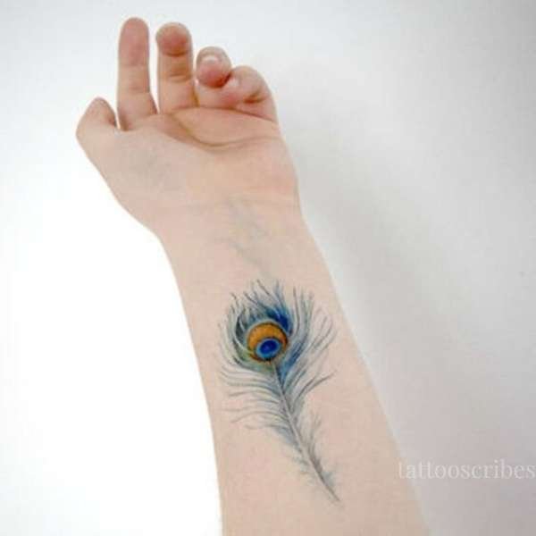 peacock feather tattoo meaning