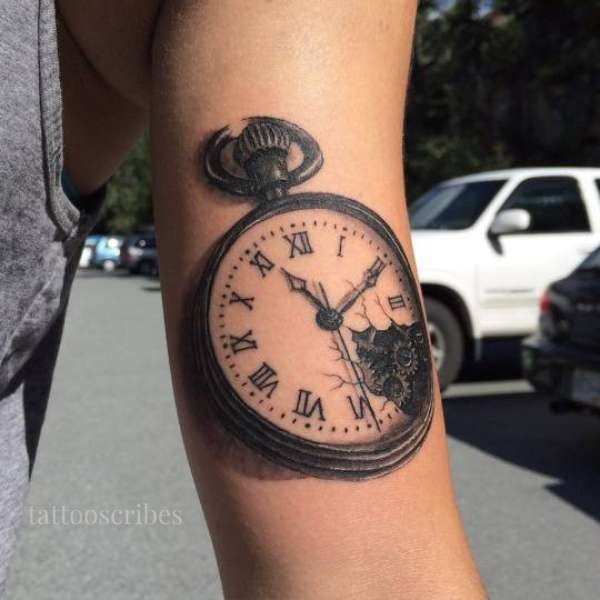 pocket watch tattoos meaning