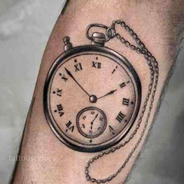 pocket watch tattoos meaning