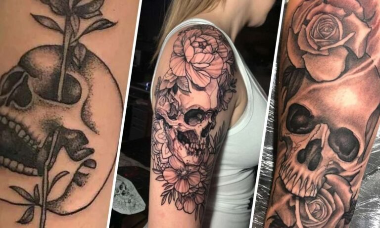 skull and roses tattoo meaning