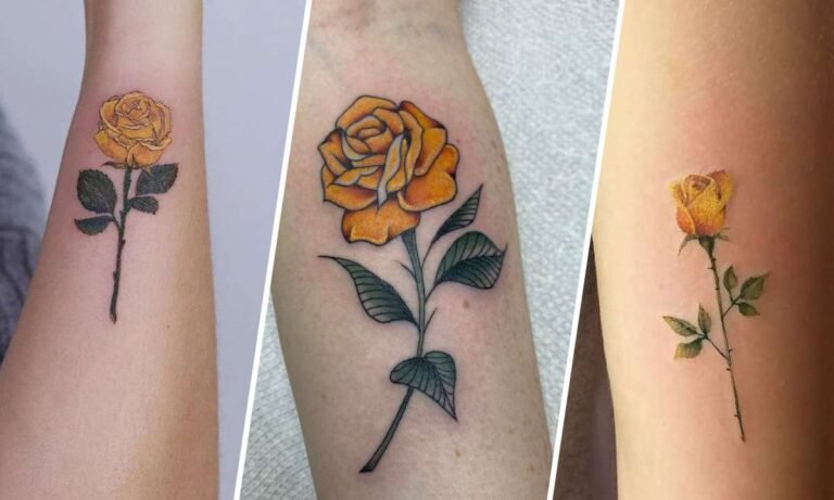 yellow rose tattoo meaning